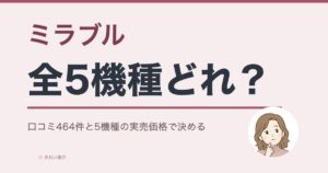 ミラブルの口コミと評判をイメージした画像